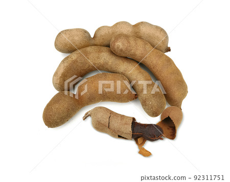 Sweet tamarind on white background 92311751