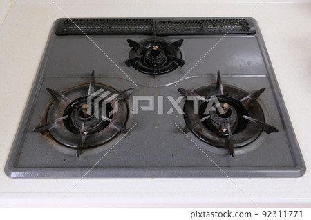 燃氣灶頑固污垢鐵鏽油污圖片素材 92311771