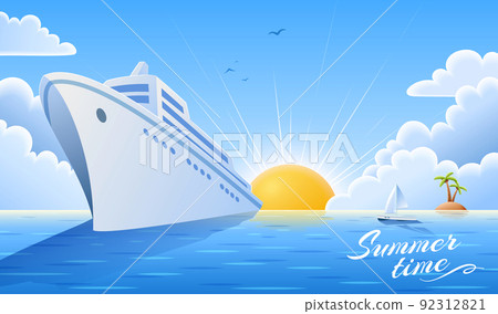 Dream cruise travel illustration 92312821
