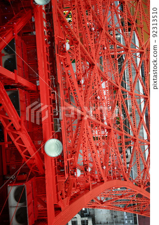 Tokyo Tower Skywalk window overlooking 92313510