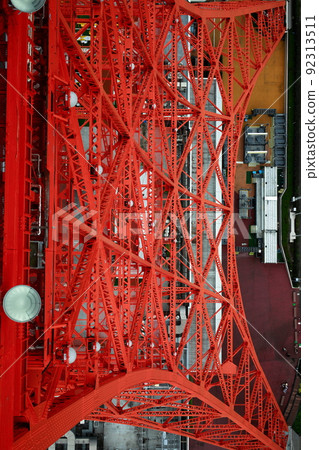 Tokyo Tower Skywalk window overlooking 92313511
