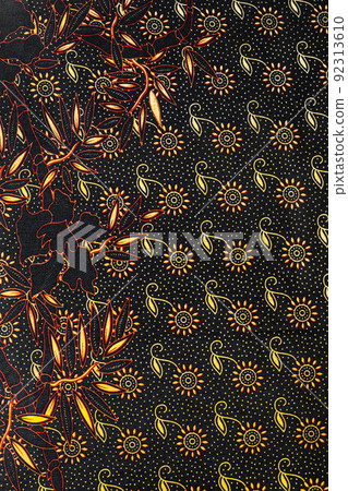 The Batik sarong pattern background in Thailand, traditional batik sarong in Asian. 92313610