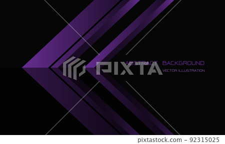 Abstract purple arrow direction on black with blank space for text design modern luxury futuristic background vector Abstract purple arrow direction on black with blank space for text design modern luxury futuristic background vector 92315025