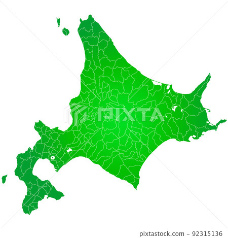 Hokkaido and municipal maps 92315136