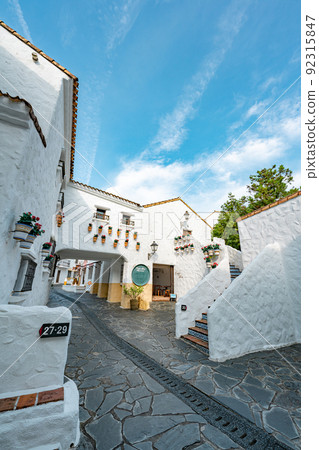 Shima Mediterranean Village at 16:00 in summer Shima Mediterranean Village at 16:00 in summer 92315847