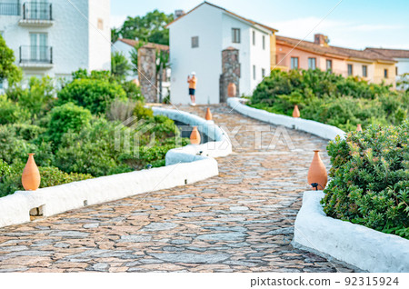 Shima Mediterranean Village at 16:00 in summer Shima Mediterranean Village at 16:00 in summer 92315924