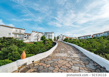 Shima Mediterranean Village at 16:00 in summer Shima Mediterranean Village at 16:00 in summer 92316118