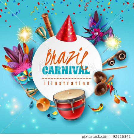 Brazil Carnaval Frame Brazil Carnaval Frame 92316341