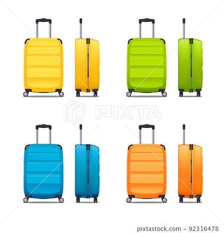 Set Of Modern Plastic Suitcases 92316478