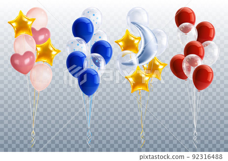 Party Balloons Transparent Set Party Balloons Transparent Set 92316488
