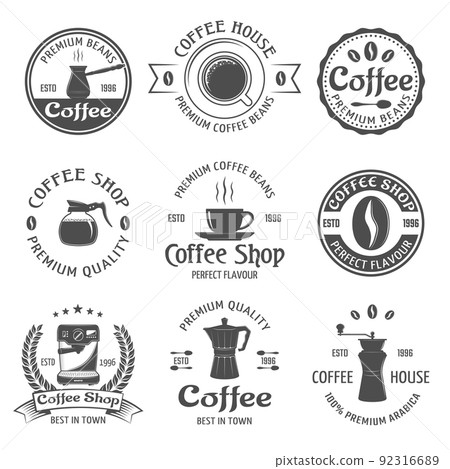Coffee Emblem Set Coffee Emblem Set 92316689