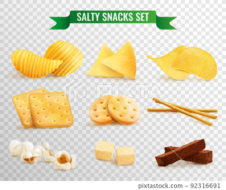 Crispy Snacks Transparent Set 92316691
