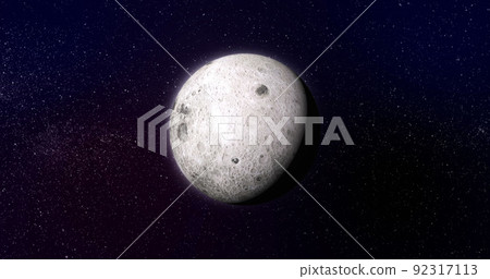 Image of moon in black space Image of moon in black space 92317113