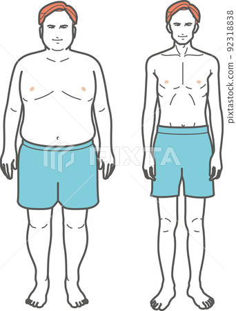 肥胖/瘦男套裝 92318838