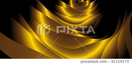 Paper layer circle black and red abstract background. Curves and lines use for banner, cover, poster, wallpaper, design with space for text 92319173