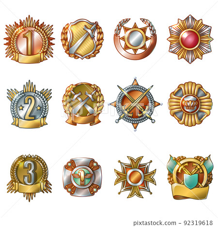 Colorful Military Awards Collection Colorful Military Awards Collection 92319618