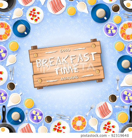 Colorful Breakfast Concept 92319648
