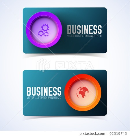 Business Design Horizontal Banners 92319743