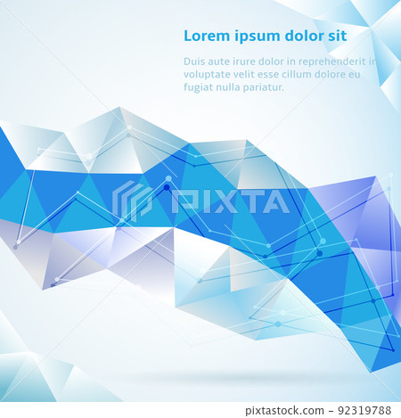 Blue abstract geometric background Blue abstract geometric background 92319788