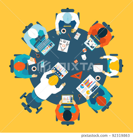 Brainstorming and teamwork concept 92319863