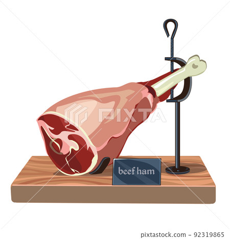 Colorful Beef Meat Ham Template - Stock Illustration [92319865] - PIXTA