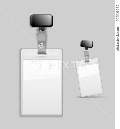 Blank identification card Badge ID template Blank identification card Badge ID template 92319982