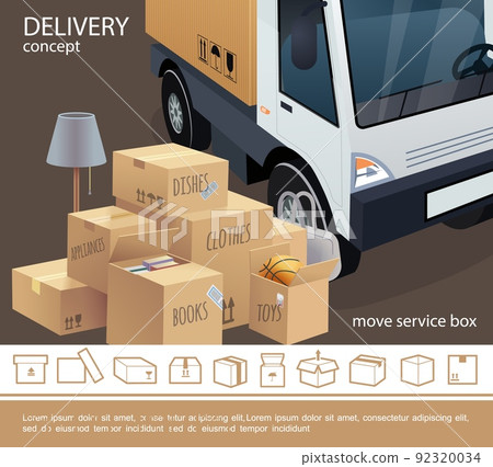 Colorful Delivery Service Concept 92320034