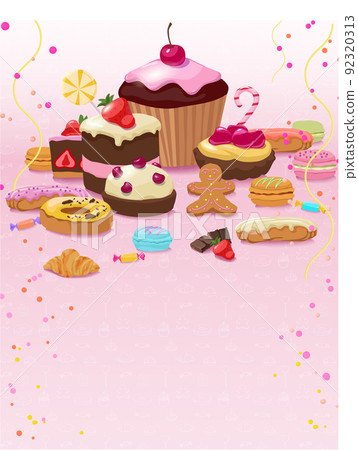 Colorful Pastry And Confectionery Template 92320313