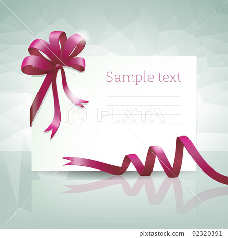Gift Car With Ribbon - Stock Illustration [92320391] - PIXTA