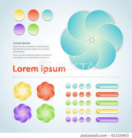 Abstract Web UI Elements Abstract Web UI Elements 92320403