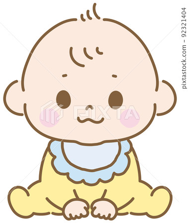 坐著的嬰兒,新生兒病媒圖解,單項 坐著的嬰兒,新生兒病媒圖解,單項 92321404