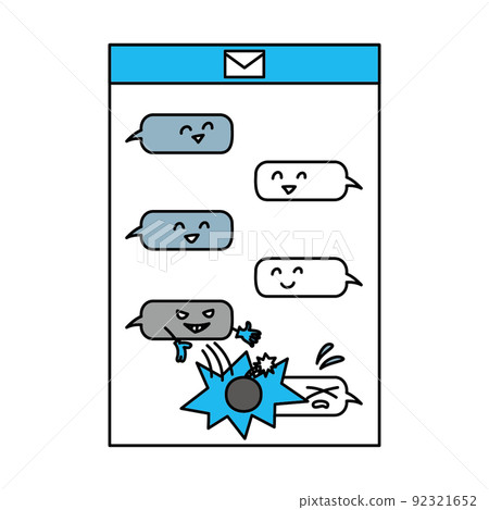 Explanation of IT terms Illustration_Interactive attack Explanation of IT terms Illustration_Interactive attack 92321652