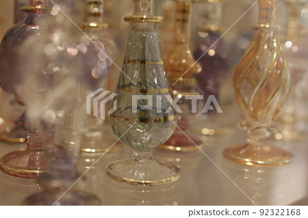 Products in glass containers with handmade decoration Products in glass containers with handmade decoration 92322168