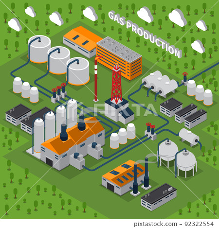 Gas Production Isometric Composition 92322554