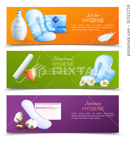 Feminine Hygiene Banners Set Feminine Hygiene Banners Set 92322716