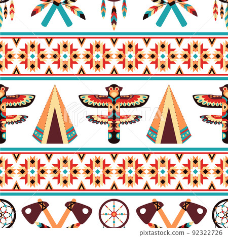 Ethnic border pattern design Ethnic border pattern design 92322726