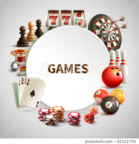 Games Realistic Round Frame 92322758