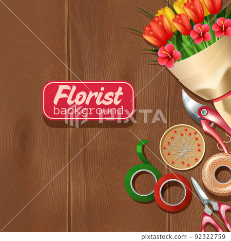 Florist Background Illustration 92322759