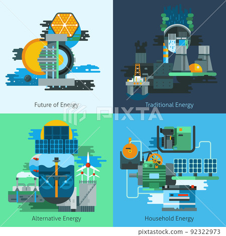 Energy production flat set 92322973