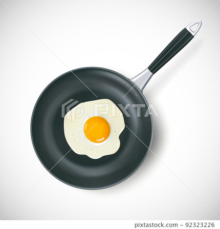 Frying Pan With Egg Frying Pan With Egg 92323226
