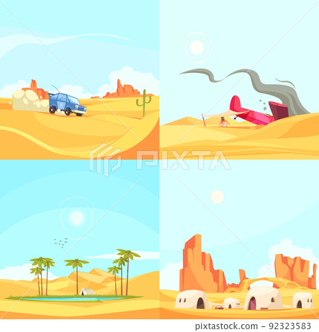 Flat Desert Design Concept Flat Desert Design Concept 92323583
