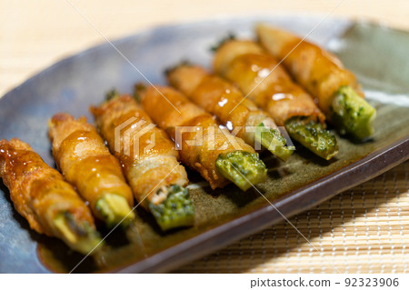 Bitter gourd meat roll, ankake 92323906