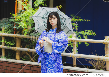 有鬆 Shibori Yukata Woman 92325900