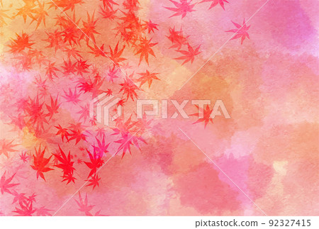  Autumn leaves maple autumn background 92327415