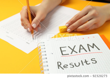 Concept of exams and tests, close up Concept of exams and tests, close up 92328273