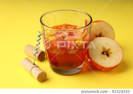 Concept of drink with Sangria, close up Concept of drink with Sangria, close up 92328283