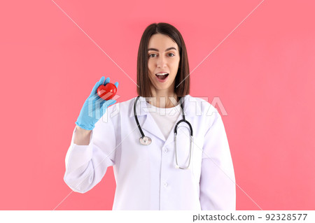 Concept of healthcare worker with young woman 92328577