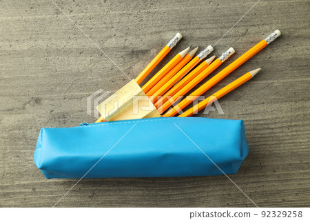 Concept of exams and tests, top view Concept of exams and tests, top view 92329258