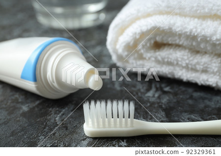 Concept of tooth or oral care, close up 92329361
