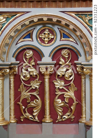 Altar decoration on the altar in the church of Saint Matthew in Stitar, Croatia 92331223
